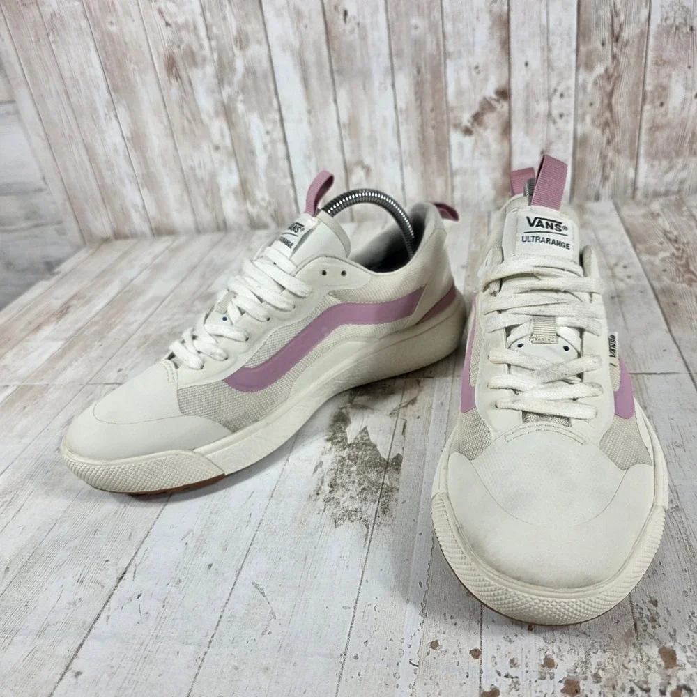 Vans UltraRange EXO Cream Mauve Low Top Sneakers Womens 9 Mens 7.5 721356